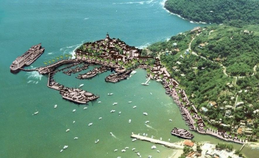 Rendering of marina envisioned by Puerto Mio Rendering of marina envisioned by Puerto Mio